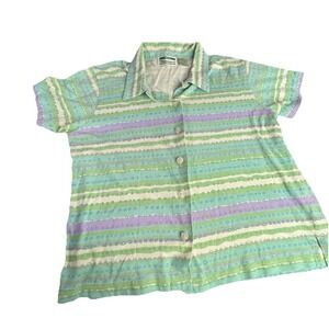 Vintage Shenanigans Button Up Casual Top Size Petite medium
